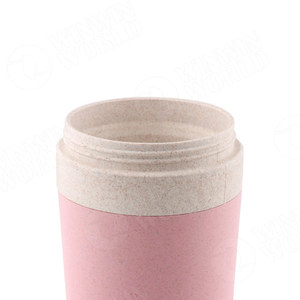 Paja de trigo ecológico vaso irrompible plástico libre de BPA tazas reutilizables café con trigo pajitas para niños adultos - Product Image 4