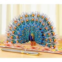 Carte d'anniversaire pop-up en forme d'animal avec impression numérique 3D et lamination brillante pour femme, épouse, maman – Occasion spéciale Vietnam