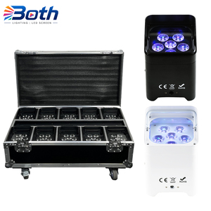 ไฟส่องเวทีแบบชาร์จไฟได้ รุ่น S6 LED Uplight 6x18W RGBWA+UV 6-in-1 สำหรับงานแต่งงาน - Product Image 1
