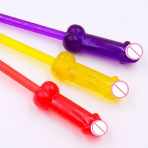 Produit de boutique érotique Vaisselle de fête sexy Drôle en forme de pénis en plastique 6 pièces/ensemble Cuillère sexuelle pour bar pour adultes Fournisseur de jouets sexuels - Product Image 4