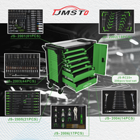Chariot d'atelier professionnel CE vert grande capacité avec porte latérale, ensemble d'outils 200 pièces, OEM, pour garage et atelier