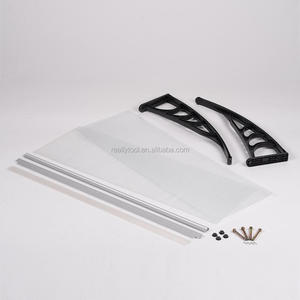 Auvent de porte fenêtre avec UV de taille 80x120cm <span class=keywords><strong>abri</strong></span> pour couverture de pluie arrière porche ombrage extérieur - Product Image 6