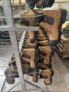 Bottes de sécurité pour hommes en cuir véritable, anti-écrasement, avec embout en plastique, style Chelsea <span class=keywords><strong>Martin</strong></span>, vente directe d'usine, pour chantier de construction - Product Image 6