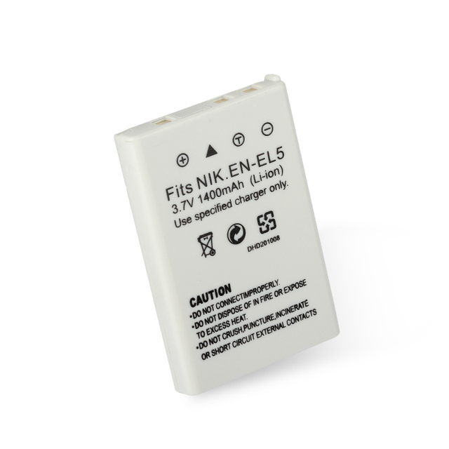 EN-EL5 Camera Battery 3.7V 1400mAh for Nik Coolpix P500 P510 P520 P530 P90 P100 Powtree EG