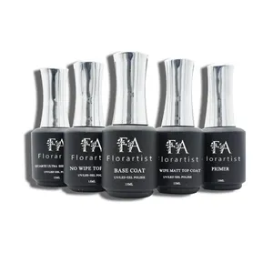 Gel Nagellack Super Shine Dec klack Hoch glänzende UV-LED mit niedrigem MOQ Einweichen Private Label No Tacky Layer