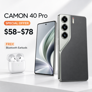 Téléphone photo CAMON40 Pro avec 50MP pour l'appareil photo frontal et 18MP pour l'appareil photo arrière, processeur ultime Helio G100, 12 Go de RAM, 512 Go de ROM max - Product Image 1