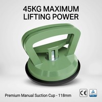 Ventouse manuelle professionnelle en plastique ABS pour nivellement de carreaux de verre, haute résistance, longue durée de vie, pour charges lourdes