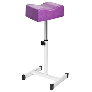 <b>Adjustable</b> <b>Height</b> Beauty Salon 360 Degrees Rotatable <b>Stool</b> Chair White and Black <b>Stool</b> Foot Pedicure <b>Stool</b> for Beauty Nail Salon - Product Image 2