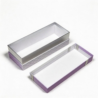 Boîte cadeau rigide personnalisée pour brosse à dents électrique, sèche-cheveux, avec ruban violet, logo imprimé, vente en gros