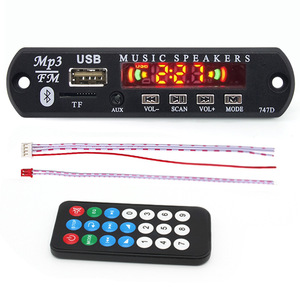 12V không dây cho <span class=keywords><strong>Bluetooth</strong></span> MP3 Bảng Giải mã USB TF FM Đài phát thanh xe Kit thư mục chuyển đổi cuộc gọi tính năng nhựa xe MP3 Máy nghe nhạc - Product Image 1