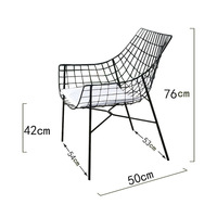 Tables d'extérieur pour salons de thé, balcons, en fer forgé, imperméables et antirouille, ensembles de tables
