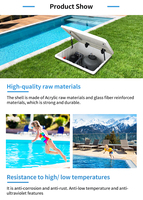 Filtre de piscine de sable de boîte de filtration Inground intégré en usine avec coque en fibre de verre