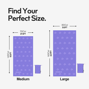 Toalla de playa de microfibra fina y ligera, sin arena, de secado rápido, absorbente, compacta, <span class=keywords><strong>para</strong></span> piscina, camping, accesorios de playa - Product Image 2