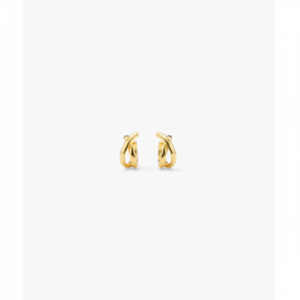 Pendientes de Botón con Diamantes Pavé de Moda, Chapados en Oro de 14K/18K, Opciones en Oro Rosa y Amarillo para Compromiso - Product Image 1