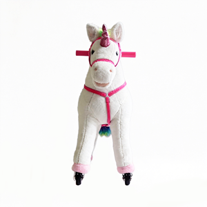 <span class=keywords><strong>Cavallo</strong></span> a Dondolo Unicorno per Bambini <span class=keywords><strong>Giocattolo</strong></span> di Peluche <span class=keywords><strong>Cavalcabile</strong></span> - Product Image 3
