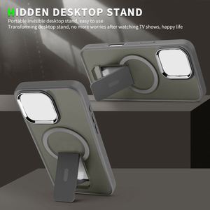 Funda Protectora para Teléfono con Soporte Absorbente de Impactos GSCASE, Textura Antideslizante de Doble Cara, Apta para iPhone 16 Pro Max 15 - Product Image 5