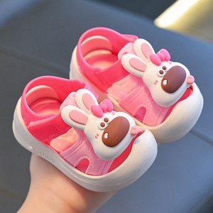 Sandales antidérapantes pour bébés garçons et tout-petits, sandales en PVC pour enfants, sandales pour filles avec motif d'ours et de lapin - Product Image 6