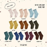 Calcetines Básicos Premium para Niños BOHOPANNA, Tela Suave y Delicada, Ajuste Flexible, Color Perla, Talla 5 6Años, Certificación SNI, Comodidad Diaria