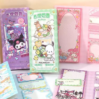 Nouveau produit personnalisé motif kawaii coréen spécifications différentes jeu de notes autocollantes à trois volets bloc-notes collant réutilisable