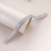 Moissanit Tennis-Armband 4 Reihen S925 Sterling Silber Komplettset 19cm 7,5 Zoll Damenschmuck