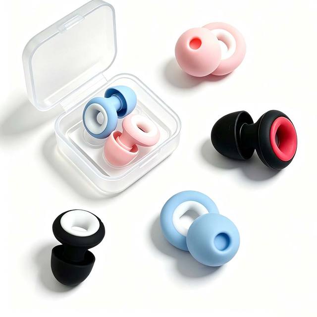 Anthrive 35dB Noise Reduction Earplugs Reusable Washable Soft Silicone Earplugs for Concerts Studying Travel Swimming Snoring