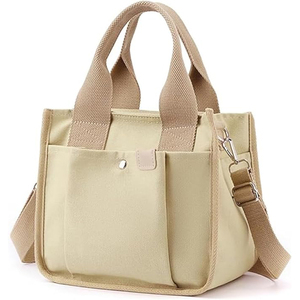 Free Sample <b>Large</b>-capacity Polyester Tote <b>Bag</b> Women Girls Travel Gym Stylish Zipper Crossbody Single-handle <b>Laptop</b> Handbag - Product Image 6