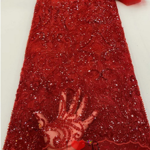 Tessuto di Lusso con Perline Pesanti <span class=keywords><strong>per</strong></span> <span class=keywords><strong>Abiti</strong></span> <span class=keywords><strong>da</strong></span> <span class=keywords><strong>Sposa</strong></span>, Tessuto di Alta Qualità <span class=keywords><strong>per</strong></span> Atelier - Product Image 1