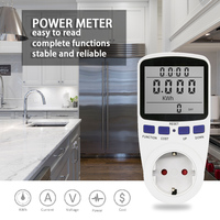 Cowell PMB02-EU – Compteur d'énergie numérique LCD avec prise EU, testeur de puissance électrique, mesure de la consommation de la prise
