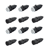 Prise de remorque PVC 2 broches 12V étanche, accessoires de remorque pour véhicules agricoles, vente chaude