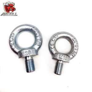 Chất lượng hàng đầu thép carbon mạ kẽm mắt vít <span class=keywords><strong>din582</strong></span> vòng hình dạng hình bầu dục chủ đề nâng Nut din580 nâng mắt Vít Vòng bu lông và đai ốc - Product Image 1