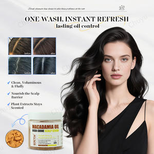 Shampooing exfoliant pour le cuir chevelu, traitement du cuir chevelu 2-en-1 à l'huile de menthe, traitement capillaire pour clarifier et éliminer les accumulations - Product Image 5