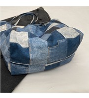 Dropshipping-Produkte Chinesische Online-Märkte Neue Damen Damen Denims Patches Japanische personal isierte große Einkaufstasche Leinwand