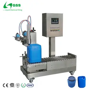 GSS 10-30L semi automatic barrel filling machine for chemical industry