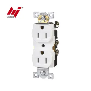 Long Life Commercial Grade 15A Duplex Receptacle Outlet For Household