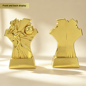 Trophées en résine JINZUN Sports, prix du meilleur buteur, trophées en résine or, argent, bronze pour la première place de la ligue de football - Product Image 3