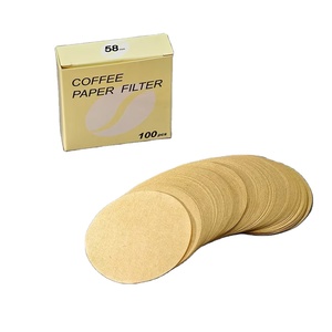 Papier <span class=keywords><strong>filtre</strong></span> 50 g/m² en forme de R, boîte de filtres à café ronds, papier <span class=keywords><strong>filtre</strong></span> pour machine à expresso - Product Image 1