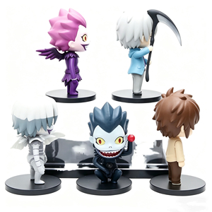 Set <span class=keywords><strong>de</strong></span> 5 Figuras Chibi <span class=keywords><strong>de</strong></span> Death Note, Figuras <span class=keywords><strong>de</strong></span> Acción Coleccionables <span class=keywords><strong>de</strong></span> Anime con Soportes, Juguetes <span class=keywords><strong>de</strong></span> PVC para Fans y Regalos - Product Image 3