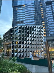 Facciata decorativa di progettazione della <span class=keywords><strong>parete</strong></span> della tenda interni esterni pannelli in alluminio per la costruzione di <span class=keywords><strong>vetro</strong></span> temperato in metallo di alluminio <span class=keywords><strong>parete</strong></span> divisoria - Product Image 5