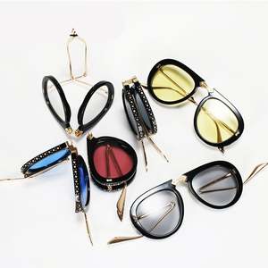 Lunettes de soleil surdimensionnées avec logo personnalisé, décoration en cristal, grand cadre, pour hommes et femmes, lunettes de soleil UV400 pliables pour hommes et femmes - Product Image 4