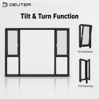 Ventanas Minimalistas de Aluminio con Marco Delgado, Abatibles y Oscilobatientes, 2.0mm 6060-T66, Rotura de Puente Térmico, Biselado Empotrado, Triple Sellado, Vidrio Low-E