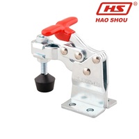 Pince à genouillère horizontale à dégagement rapide HS-13005-HB avec embout de pression en caoutchouc, capacité de maintien de 68 kg (150 lb)