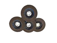 Disque à lamelles flexible de fabrication industrielle, modèle T27, zircone corindon, moyen 40 # -120 #   Papier abrasif pour polissage des métaux, grain 4-7 pouces