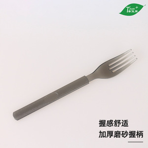 Ensemble de couverts jetables en plastique gris foncé (couteau, fourchette, cuillère) pour fêtes et plats à emporter, 1000 pièces - Product Image 4