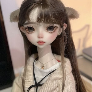 Custom Plush <b>Doll</b> Long Hair Girl Changeable Outfit Realistic Toy For Children Role <b>Play</b> 4-6 Years Old - Product Image 3