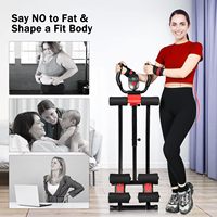 Wellshow Ab équipement d'entraînement Abs Machine pour l'entraînement de l'estomac dans la salle de sport à domicile Pliable Core & Abdominal Exercise Fitness Equipment