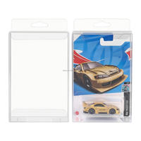 Emballage en plastique transparent PVC PET type clamshell, carte blister courte pour jouet, étui de protection premium pour roues libres personnalisées