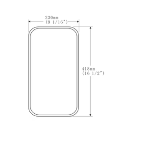Nouveau rétroviseur 418*230MM à <span class=keywords><strong>champ</strong></span> <span class=keywords><strong>de</strong></span> <span class=keywords><strong>vision</strong></span> large et résistant aux chocs pour camion lourd FAW JieFang, pièce <span class=keywords><strong>de</strong></span> carrosserie - Product Image 4