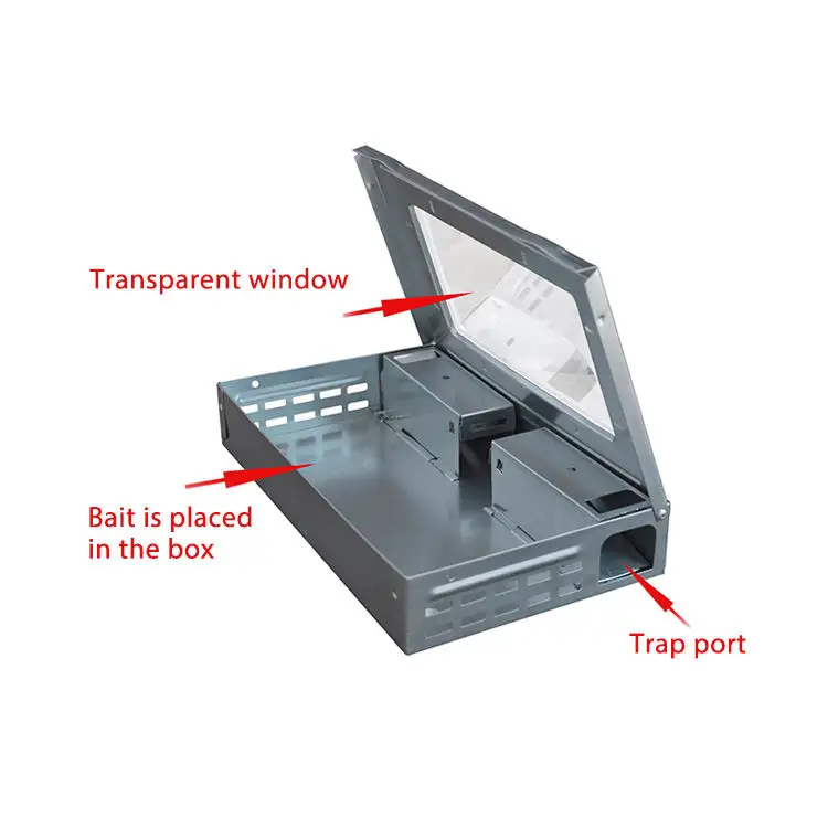 Đa bắt nhân Đạo mousetraps Repeater góc rõ ràng Top bắt chuột hộp thân thiện không giết tái sử dụng chuột bẫy trong kiểm soát dịch hại