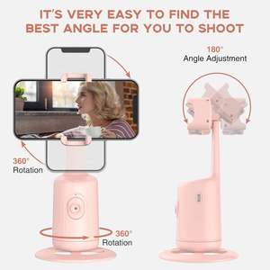 Supporto per Telefono con Rotazione a 360 Gradi e Tracciamento Automatico del Viso e del Corpo, Treppiede per Riprese Vlog e Streaming Live - Product Image 2