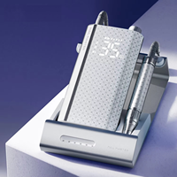 Nouvelle arrivée : Machine à manucure 35000 tr/min, ponceuse à ongles rechargeable 60W, perceuse à ongles électrique professionnelle sans balais, portable pour salon (UK)